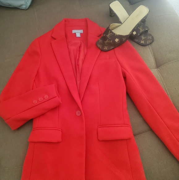 Kenar Single Button Waffle Weave Blazer - Picture 1 of 14